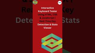 🔤 Build a Keyboard Tester in 60 Seconds! ⌨️🚀 (HTML, CSS, JavaScript) #sorts