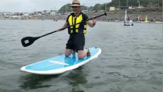 62歳、二度目のSUP　材木座海岸　セブンシーズ