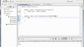 Java Tutorial 20: Enums and Food!