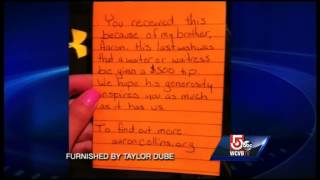 Waitress gets $500 tip