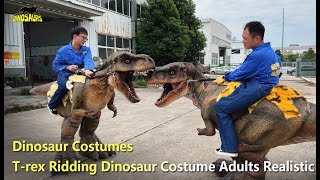 T rex Ridding Dinosaur Costume Adults Realistic | Dinosaur costumes