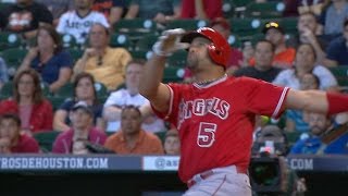 LAA@HOU: Pujols hits a solo home run to left field