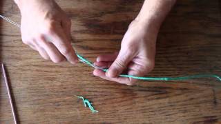 Splicing wand made from bent rigging wire