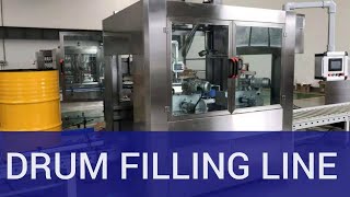 Automatic weighing drum filling machine 200L lube oil filler bucket filling system with dual heads