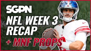 Monday Night Football Prop Bets - NFL Predictions 9/26/22 - NFL Player Props - NFL Recap Week 3