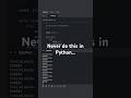 Never ever make THIS mistake in Python #learnpython #python #pythonprogramming