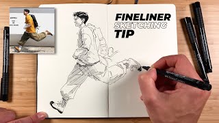 Improve your INK PEN SKETCHING with this easy tip