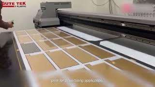 GUTE TEK Plastic uv printing for acrylic sheets