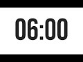6 MINUTE TIMER - COUNTDOWN TIMER (MINIMAL)