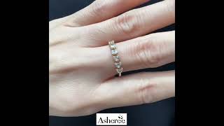 Asherée WG149 DIAMOND RING ,K18YG 1.286gms ,DIA 0.55cts