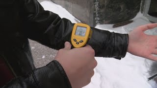 Watch how fast your skin temperature drops in this cold