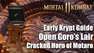 MORTAL KOMBAT 11 -  Krypt Cracked Horn of Motaro Open Goro's Lair (Quick Guide)