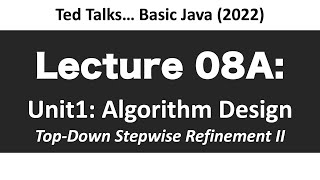 CSCI1583 - Lecture 08A: Topdown Stepwise Refinement - Demo