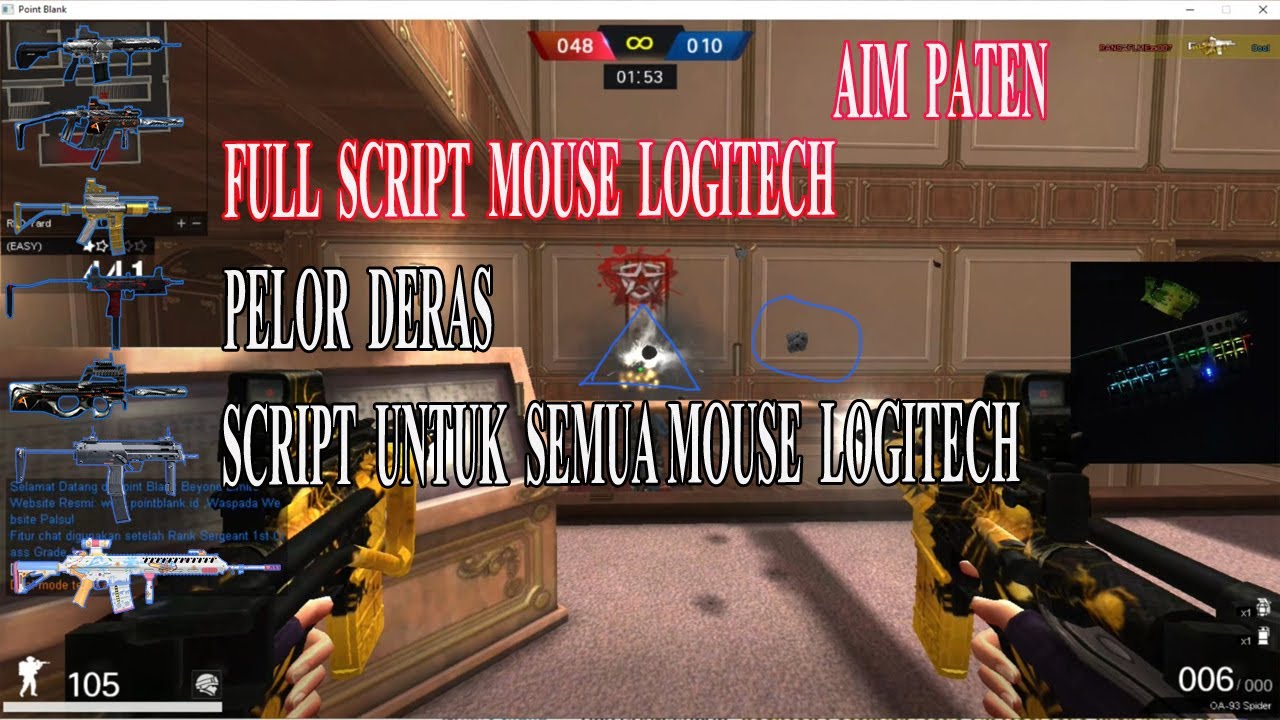 Script Mouse Logitech No Recoil Semua Senjata Di Inventory Work Youtube