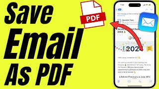 How to Save Email as PDF on iPhone (Any iPhone) in 2026
