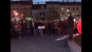 Protest fără violenţe la Cluj