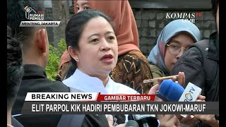 TKN Jokowi- Ma'ruf Bubar, Puan Maharani: Belum Ada Rencana Pembentukan Wadah Baru