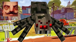 Hello Neighbor - My New Neighbor Minecraft Spider Act 4 Final Gameplay Walkthrough