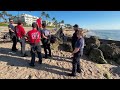 Palm Beach town first responders rescue large loggerhead sea turtle