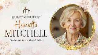 Free Elegant Celebration of Life Funeral Memorial Slideshow Video Template (Customizable) - FlexClip