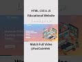 How to Create Simple Website Using HTML CSS |Fast Code