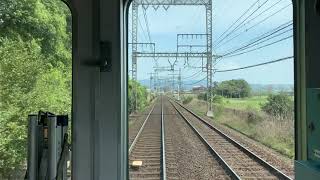 [前面展望]近鉄奈良線大和西大寺駅から新大宮駅