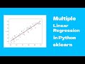 Multiple Linear Regression in Python - sklearn