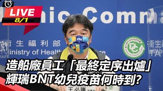 造船廠員工「最終定序出爐」　輝瑞BNT幼兒疫苗何時到？｜三立新聞網 SETN.com