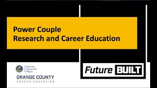 Power Couple: Research and Career Education (CCCAOE WEBINAR October 2020)