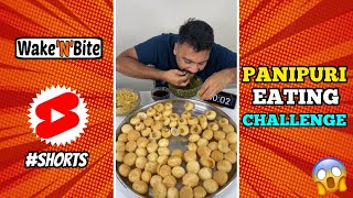 10 SECONDS PANIPURI EATING CHALLENGE🔥 10 सेकंड पानीपुरी चैलेंज😱 #shorts #panipuri #foodie