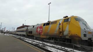 VIA Rail Train 84 (919) Arriving at Brampton, Sunday, February 3,  2019