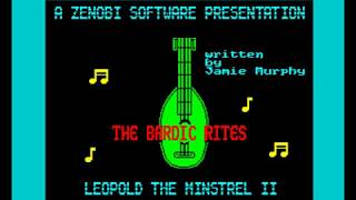 The Bardic Rite Walkthrough, ZX Spectrum