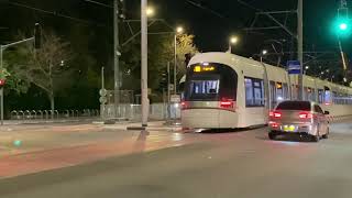 נסיעות מבחן של הקו האדום של הרכבת הקלה בגוש דן Test runs of the Red Line of the Tel Aviv Light Rail