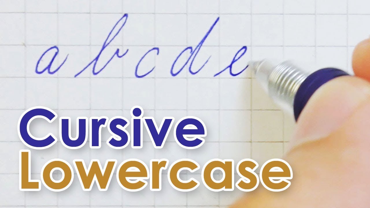 Writing Simple Cursive Lowercase Alphabet Youtube