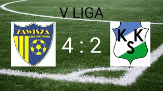 ZAWISZA ŁĘKA OPATOWSKA - KKS KALISZ II 4:2 BRAMKI V LIGA