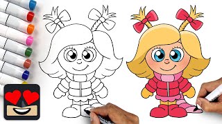 How To Draw Cindy Lou Who | How The Grinch Stole Christmas