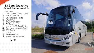 Passenger Plus 53 Seat Executive Coach Wheelchair Accessible - 01737 300205