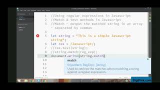 C12 04 Match Method in JavaScript