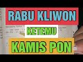 WETON JODOH RABU KLIWON DAN KAMIS PON