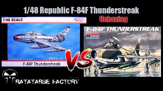 Aviation - Republic F-84F Thunderstreak 1/48 kits comparison - Monogram VS Kinetic (fr)