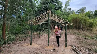 How to design and build a bamboo house to live in the forest