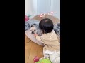 フレブル兄にシールを貼りたい 1歳児　 ポテまる frenchbulldog dogandbaby