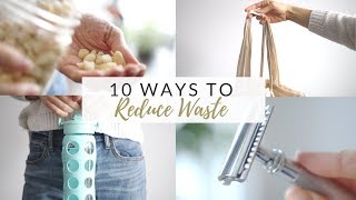 10 WAYS TO REDUCE WASTE + money saving tips | zero/low waste for beginners