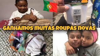 GANHAMOS DOAÇÕES DE ROUPAS DE FRIO 🥶 E COMPRAMOS O PRESENTE DA MEL DE NATAL 2024 VIVENDO PORTUGAL 🇵🇹