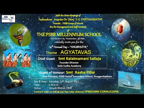 The PSBB Millennium School - OMR - YouTube