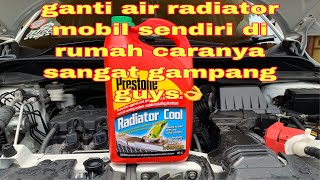 cara mengganti/menguras air radiator mobil.#honda#aircooled