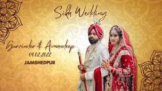 Sikh/Punjabi Wedding Ceremony Gurvinder & Amandeep Shergill Photography Bistpur india 2022