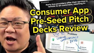 FRUSTRATING PRE-SEED Startup Pitch Deck Reviews (Weekly Ep. 05)