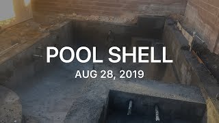 Pool Construction Time Lapse - August 2019 - Part 3 - Pool Shotcrete