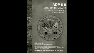 ADP 6 0 Mission Command